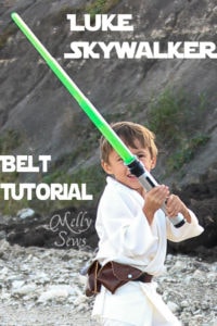 Luke Skywalker Belt Tutorial - Melly Sews #sewing #Halloween #kids #diy