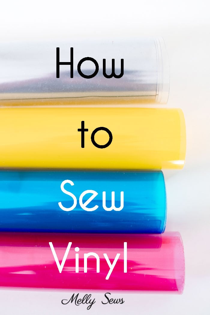 How to sew vinyl - tips for sewing clear vinyl fabric - Melly Sews