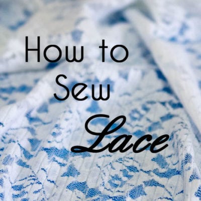 How to Sew Lace