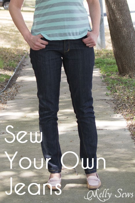 I Dream of Jeanie Big Reveal - I sew jeans for myself! - Melly Sews