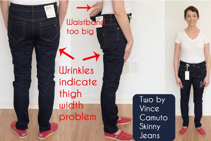 How to prevent my legs from looking too skinny while wearing jeans