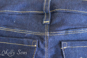 Sew Jeans - Belt Loops and Waistband - Melly Sews