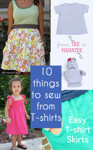 10 Upcycle Tutorials to sew from Old T-shirts