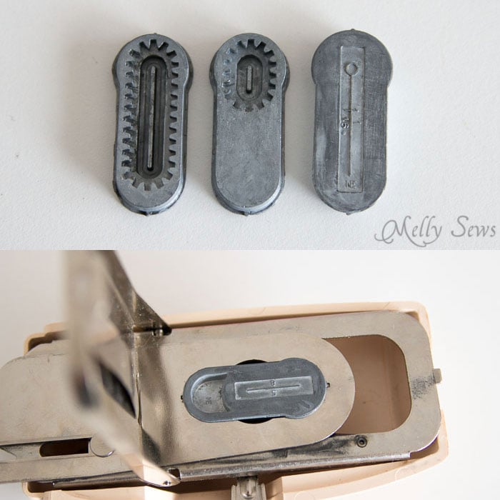 Vintage Singer buttonhole attachment - How to Sew Buttonholes - http://mellysews.com