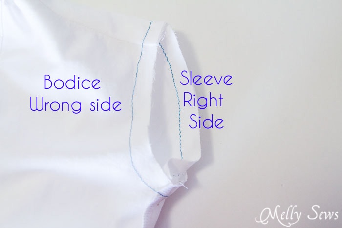 How to sew a set in sleeve - http://mellysews.com