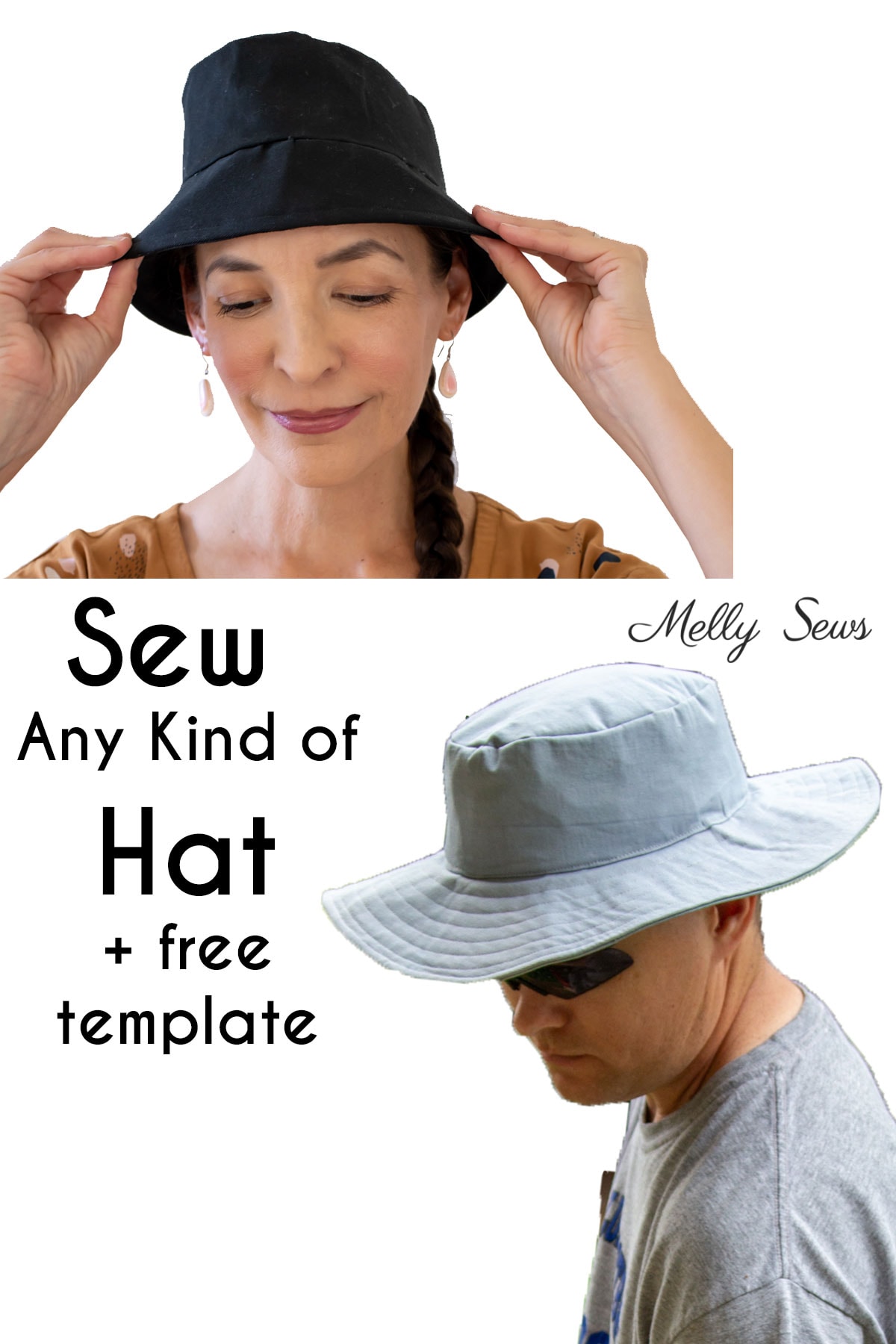Sew a Hat - How to Make a Custom Hat in 5 Easy Steps - Melly Sews