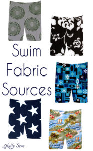Great tips and links for finding board short fabric to sew swimwear - and tips on sewing