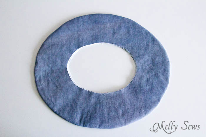 Press brim - How to sew a hat - http://mellysews.com