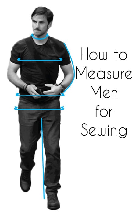 how to take mens measurements for sewing 