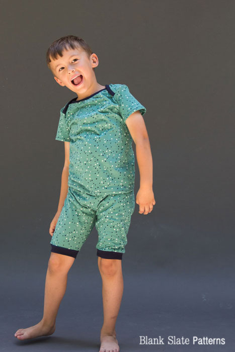 Comfy, cute and easy to sew - Sleepover Pajamas - PDF Sewing Pattern for Boys and Girls by Blank Slate Patterns