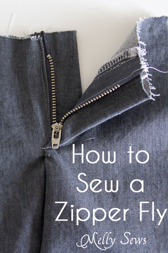 Sewing a Zipper Fly - Melly Sews