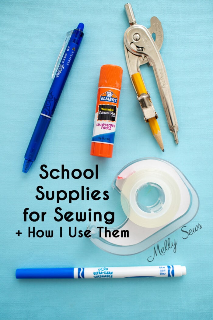 School supplies to use for sewing