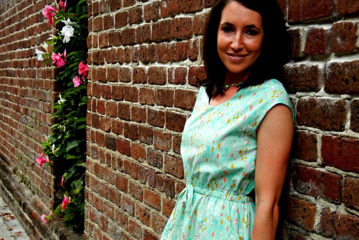 Catalina dress in Cotton+Steel lawn. Pattern by Blank Slate Patterns, sewn by Sew Charleston