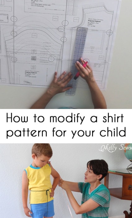 How to Fit a Shirt Pattern for Kids - Melly Sews