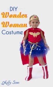 DIY Wonder Woman Costume - Make a Tutu - Melly Sews