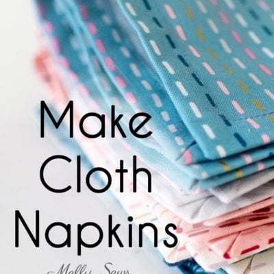 How to Sew Cloth Napkins Fast (DIY Project) – Free Video