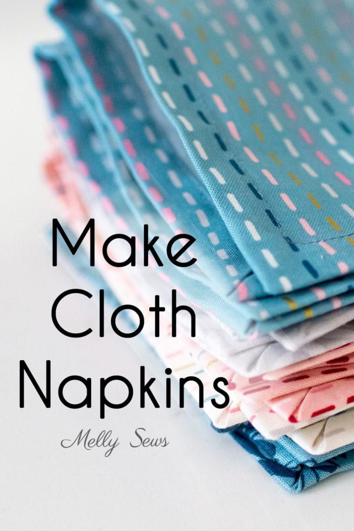 How to make cloth napkins - an easy sewing project