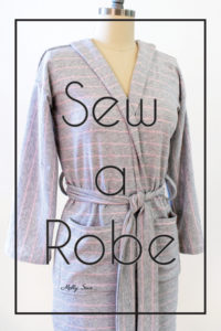 Sew a robe with a shawl collar - use this DIY tutorial to draft a robe pattern