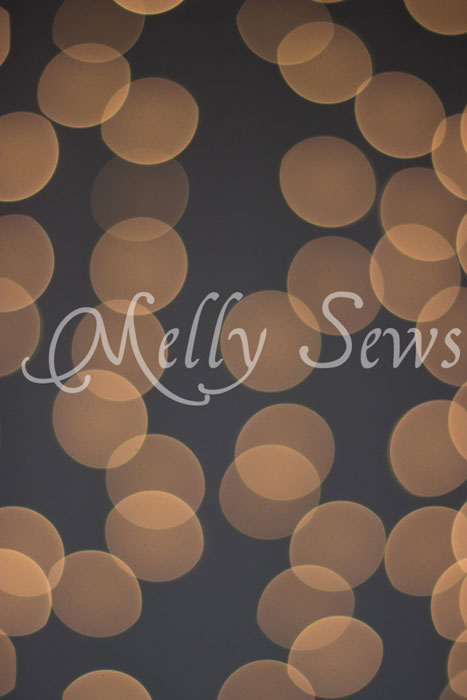 Christmas Lights Bokeh How to  - Melly Sew