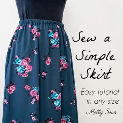 Sew a Skirt – Easy, Fast and Simple Skirt Tutorial
