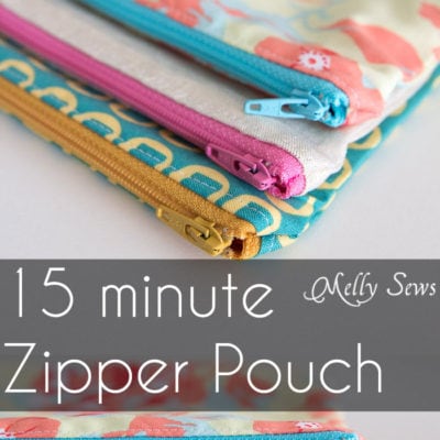 How to Sew a Zipper Pouch Tutorial