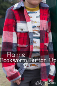 Bookworm Button Up shirt by Blank Slate Patterns - Sewing for Boys - Melly Sews