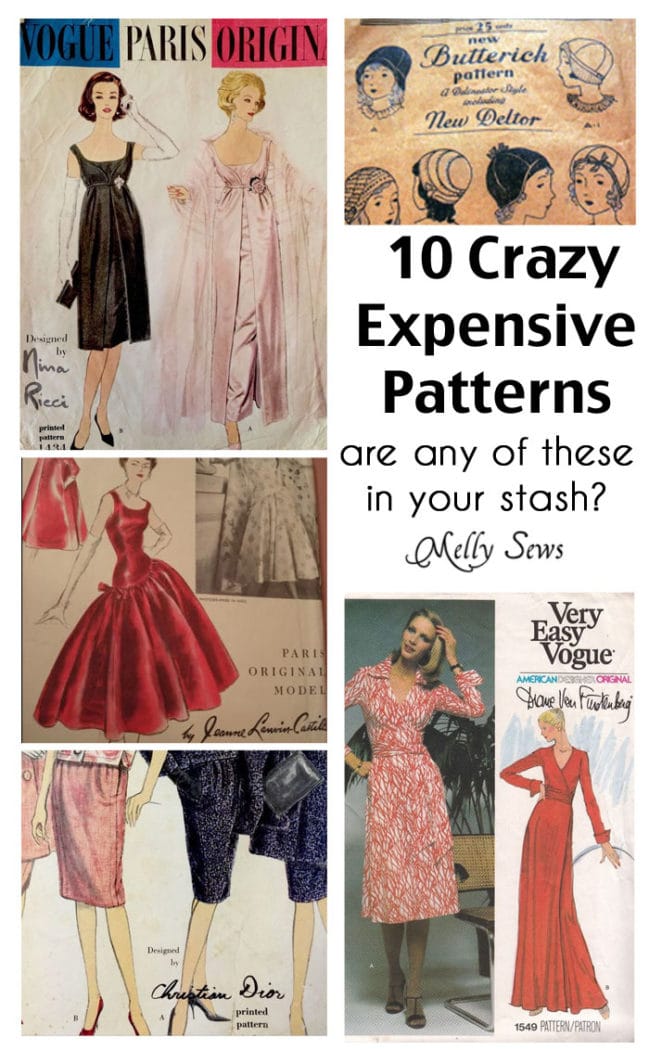 Sewing patterns can sell for more than $100 - find out what makes them valuable and see some of the most expensive sewing patterns - Melly Sews