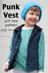 Sew a boys vest with the FREE Punk Vest pattern - Melly Sews
