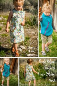 Fresh Bloom Frock to Vest by Blank Slate Patterns sewn by Sew A Straight Line