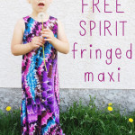 Fringed Maxi Dress Tutorial by On the Laundry Line for 30 Days of Sundresses - Melly Sews