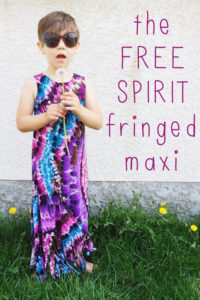 Fringed Maxi Dress Tutorial by On the Laundry Line for 30 Days of Sundresses - Melly Sews