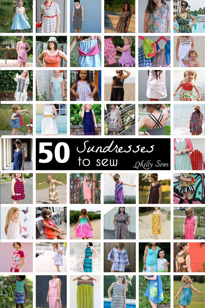 50 Sundresses to Sew - Sew a dress for girls and women with all these choices! - Melly Sews (30) Days of Sundresses series