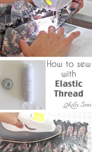 How to sew elastic thread - How to shirr woven fabrics using elastic thread - Melly Sews