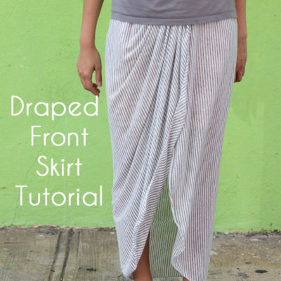 DIY Draped Skirt Sewing Tutorial