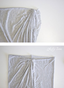 DIY Draped Skirt Sewing Tutorial - Melly Sews