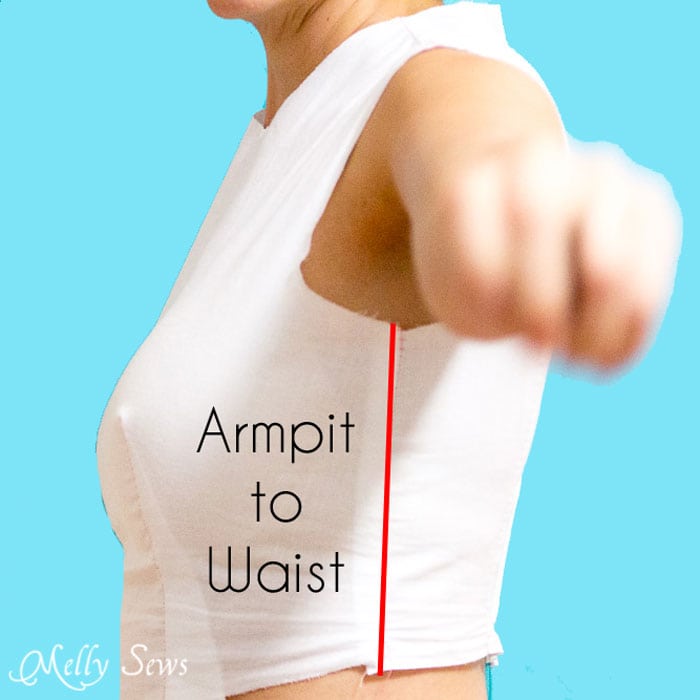 Armpit to waist measurement - Melly Sews 