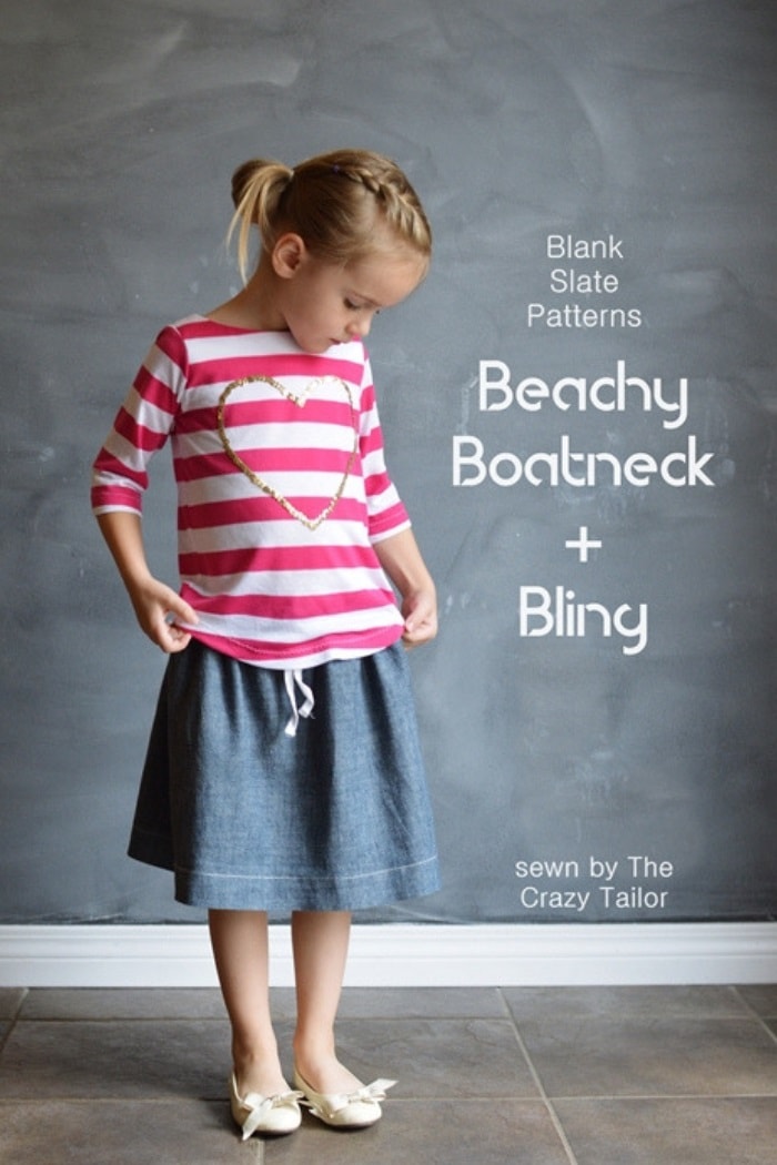 Beachy Boatneck by Blank Slate Patterns sewn by The Crazy Tailor