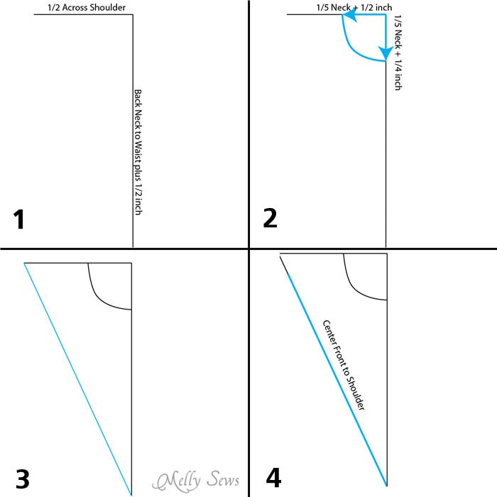 Pattern Cutting - Flat Pattern Drafting, the Bodice Block part 1 