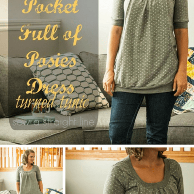 Pocket Full of Posies Dress with Sew a Straight Line – Blank Slate Sewing Team