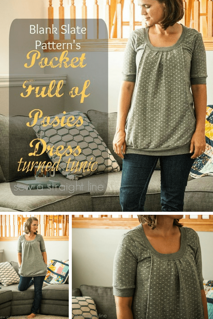 Pocket Full of Posies Dress by Blank Slate Patterns sewn by Sew a Straight Line