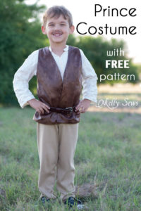 Make a prince costume with a free pattern - this could also be a pirate or even Inigo Montoya costume - Melly Sews