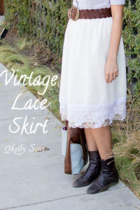 Vintage Lace Skirt - sewn from Just for You book - Melly Sews