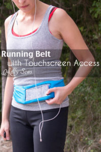 How to Sew a Running Belt with access for your touchscreen - running belt for smartphone - iPhone running belt - Melly Sews
