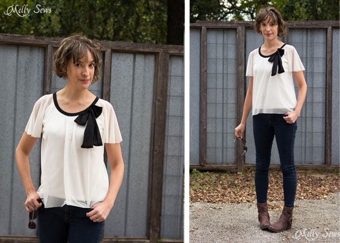 Wintersong Top - Pattern by Blank Slate Patterns, Sewn by Melly Sews