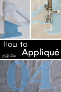 How to Appliqué - Sewing Glossary - Common Sewing Terms defined - Melly Sews