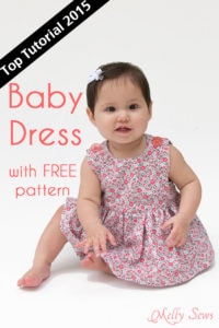 Top Tutorials 2015 - Sew a Baby Dress with a Free Pattern - Melly Sews