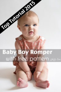 Top 5 Tutorials - Baby boy romper pattern - FREE - with a VIDEO tutorial as well as pictures - Melly Sews