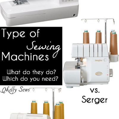 Sewing Machine vs Serger vs Coverstitch – What’s the Difference?