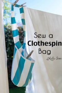 Sew a Clothespin Bag - Great way to keep clothespins close at hand - Melly Sews