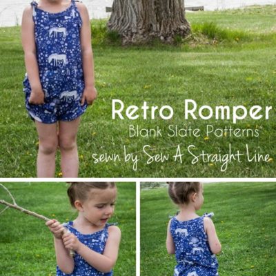Retro Romper with Sew a Straight Line – Blank Slate Sewing Team
